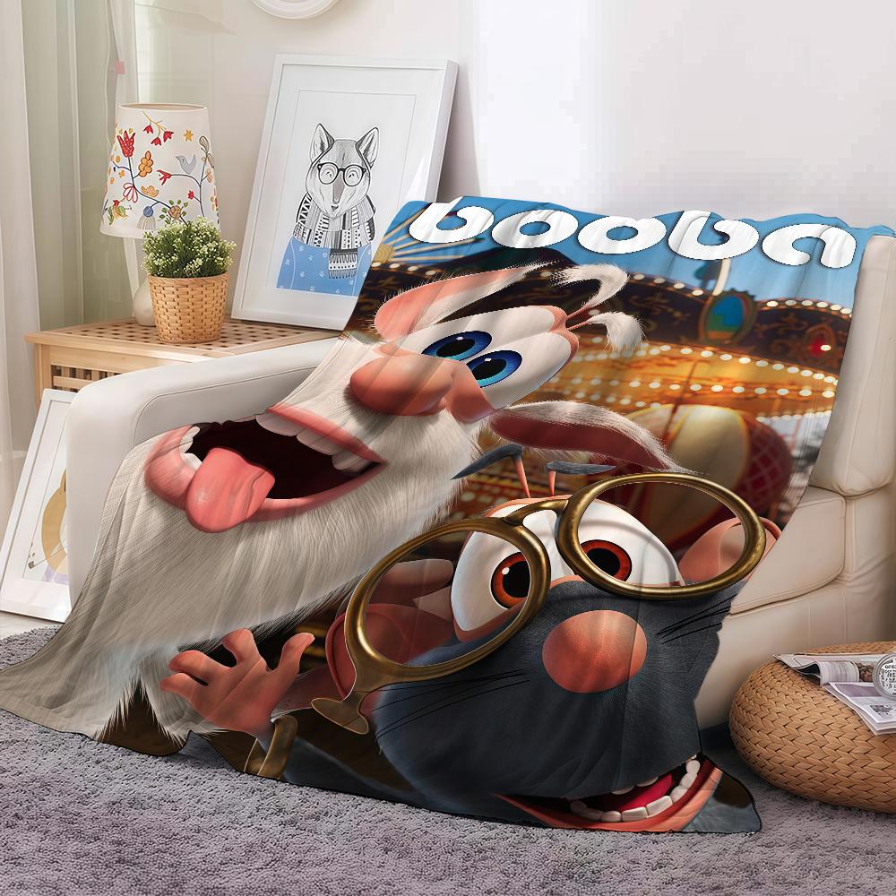 Cartoon Anime B-Booba Decke Warm Und Weich Geeignet Für Schlafzimmer Wohnzimmer Sofabett Büro Reise Camping