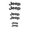 6Pcs Car Brake Caliper Sticker Decals for Jeep Renegade Wrangler JK JL Grand Cherokee Auto Wheel Rim Exterior Decor Accessories AJY1