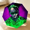 Graffiti Fashion 8 Ribs 3Fold Black Glue Uv Protection Umbrella Sun Protection Rainproof Compact Folding Umbrella For Travel Daily Use C923878