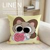 Cute Siamese Cat Azuki Cushion Cover Pillowcase Set Pcs x x Breathable Washable Sofa Cushion Cover