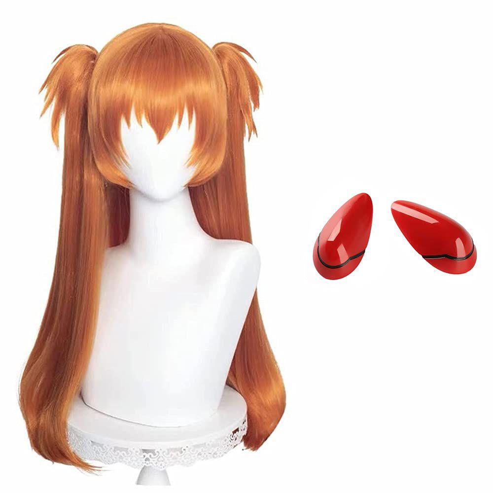 Asuka Eva Wig Cosplay Adult Anime Party Costume Accessory Halloween Con Comic
