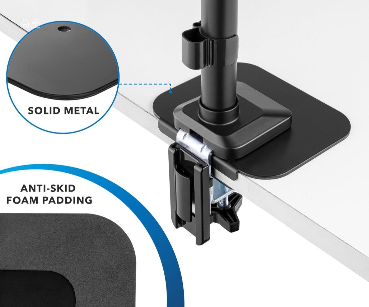 Robotic Arm Desk Clamp Monitor Stand with Steel Reinforcement and Glass Protection Plate Other