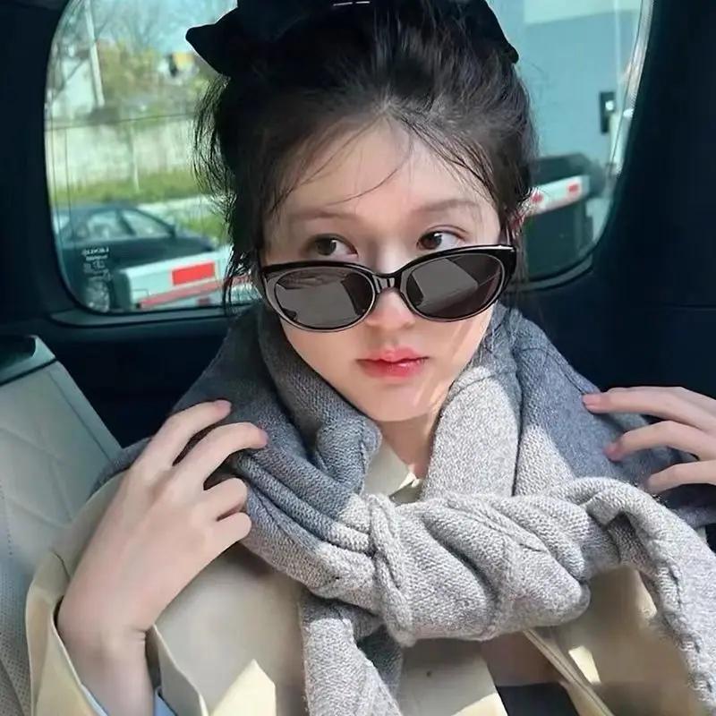 Women Stylish Cat Eye Sunglasses Black Fashion Shades For Street Photography Party Outfit Accessory