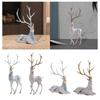 Elk Figurine Collection Resin Tabletop Ornament Animal Sculpture for Cabinet Table Centerpiece Bookshelf Shelf Home Decoration