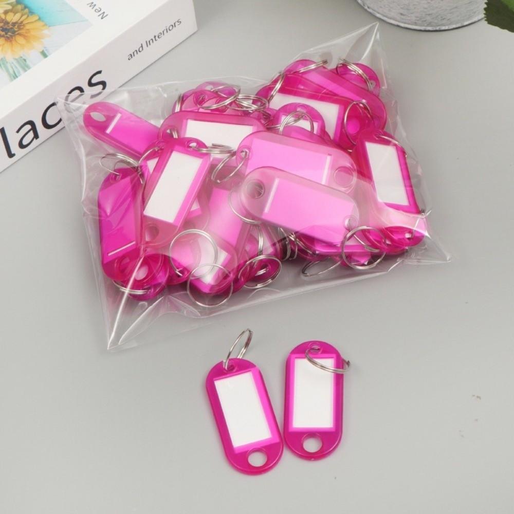 50pcs Card Label Keychain Key Tags Label Window Baggage Luggage Tags  Classification