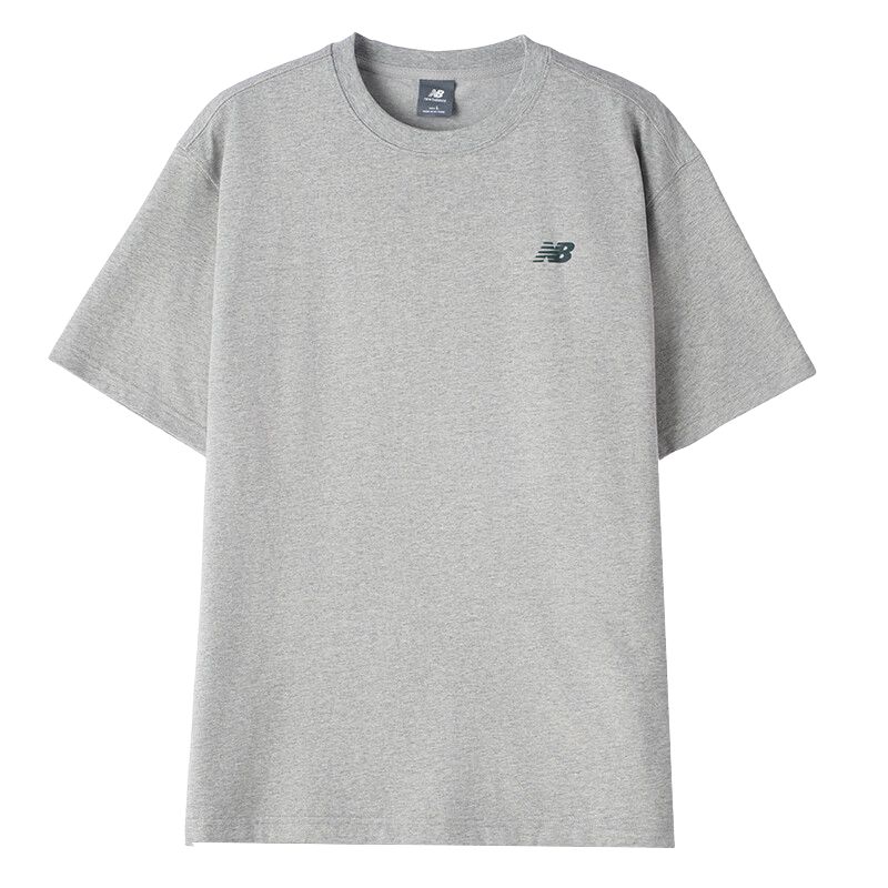 New Balance T Shirts Men s Gray Crew Neck Moderate MT61E14R-GHM L