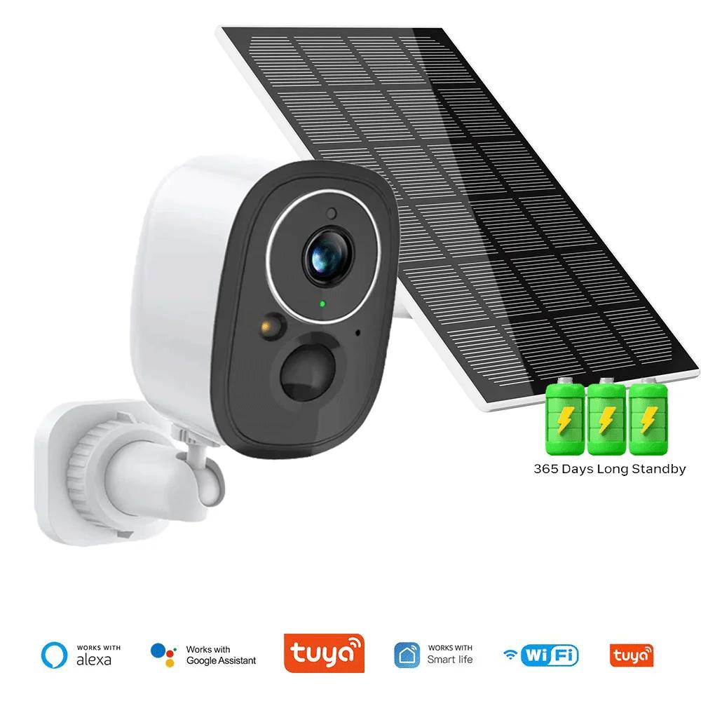 Tuya 5MP Solar Wifi Outdoor Camera Wireless Low Power Battery Security Cameras PIR Human Detect Surveillance IP Cam Color Night