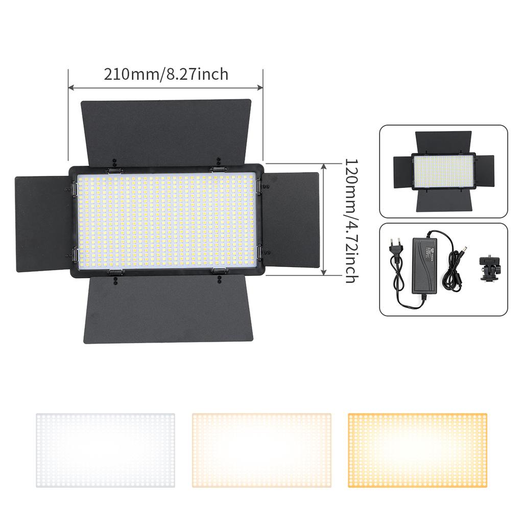 40W Led Video Light Panel 3300K-5600K EU Plug Photography Studio Lighting For Photo Video Shooting Youtube Camera Fill Lamp
