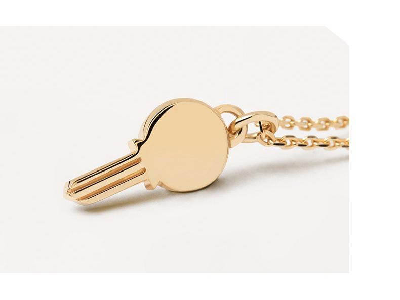 925 Silver Key Pendant Necklace - Women's Clavicle Chain, Cold Style, Couple's Niche Design