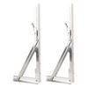 Folding Bench Table Wall Shelf 15.6 Inch Heavy Duty Stainless Steel Wall Mounted Shelf Hinge Bracket for Bench Table