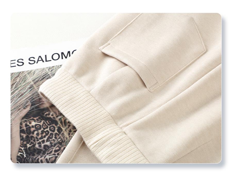 Women's 2024 Spring & Autumn Wool-Blend Wide-Leg Trousers