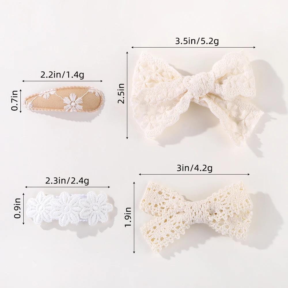 4Pcs/Set Baby Hair Clip Cute  Flower Butterfly Hairpins for Toddler Children Girl Lovely Clips Barrettes Headwear Accessories