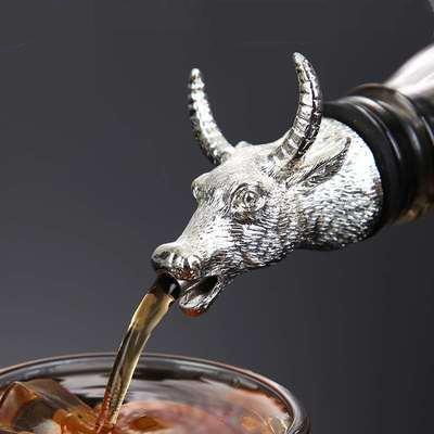 Wine Bottle Pourer Stopper Stainless Steel Deer Stag Head Dragon Head Unique Wine Aerators Bar Tools Barware