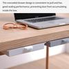 2Pcs Plastic Adhesive Under Cabinet Storage Boxes Under Desk Drawer Organizers Household Organization Tool
