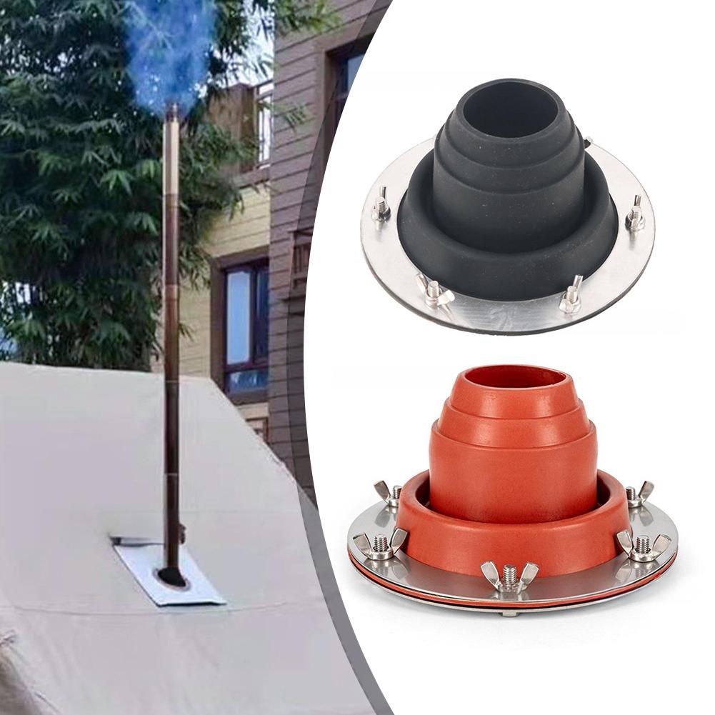 Chimney Silicone Insulation Cover Outdoor Tent Flue Flashing Kit For Camping For Outdoor Use Wear-resistant Materials