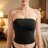 Women Vest Off Shoulder Strapless Bandeau Tube Top Pure Color Elastic Fabric Slim Waist Shaping Tops Daily Wear