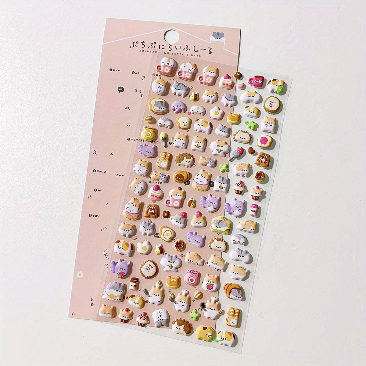 

Cute Kawaii Animals 3D Bubble Stickers Durable Adhesive Funny, Aesthetic Art Stationery for DIY Journal, Laptop, Water Bottle Decoration Stickers 1pc