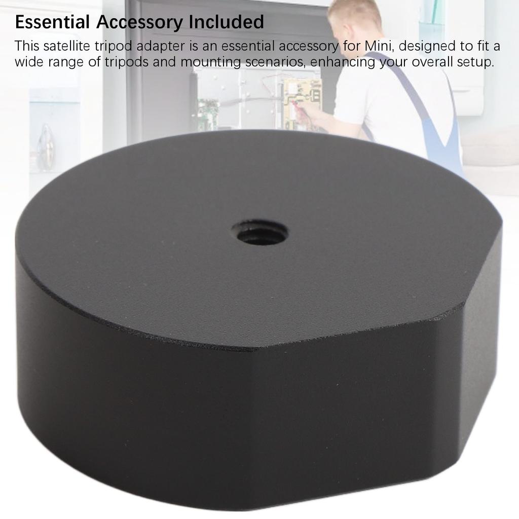 Satellite Tripod Adapter Aluminum Alloy Universal Tripod Mount Adapter with 1/4in 20 Thread for Mini