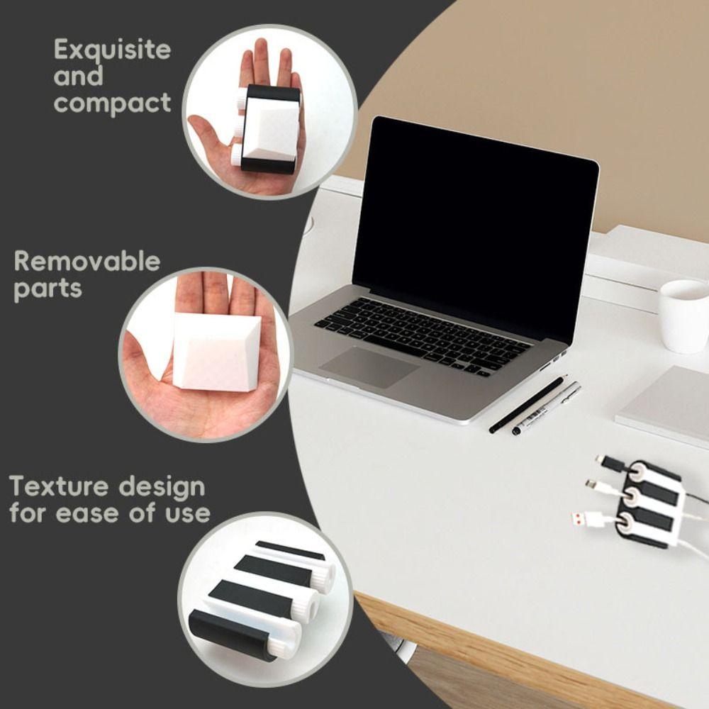 Plastic Desktop Cable Organizer Storage Desktop Cable Manager  Earphone Data Cable