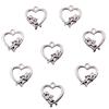 Vintage Silver Heart Pendant with 'Love' Letters - Creative Handmade Jewelry Accessory