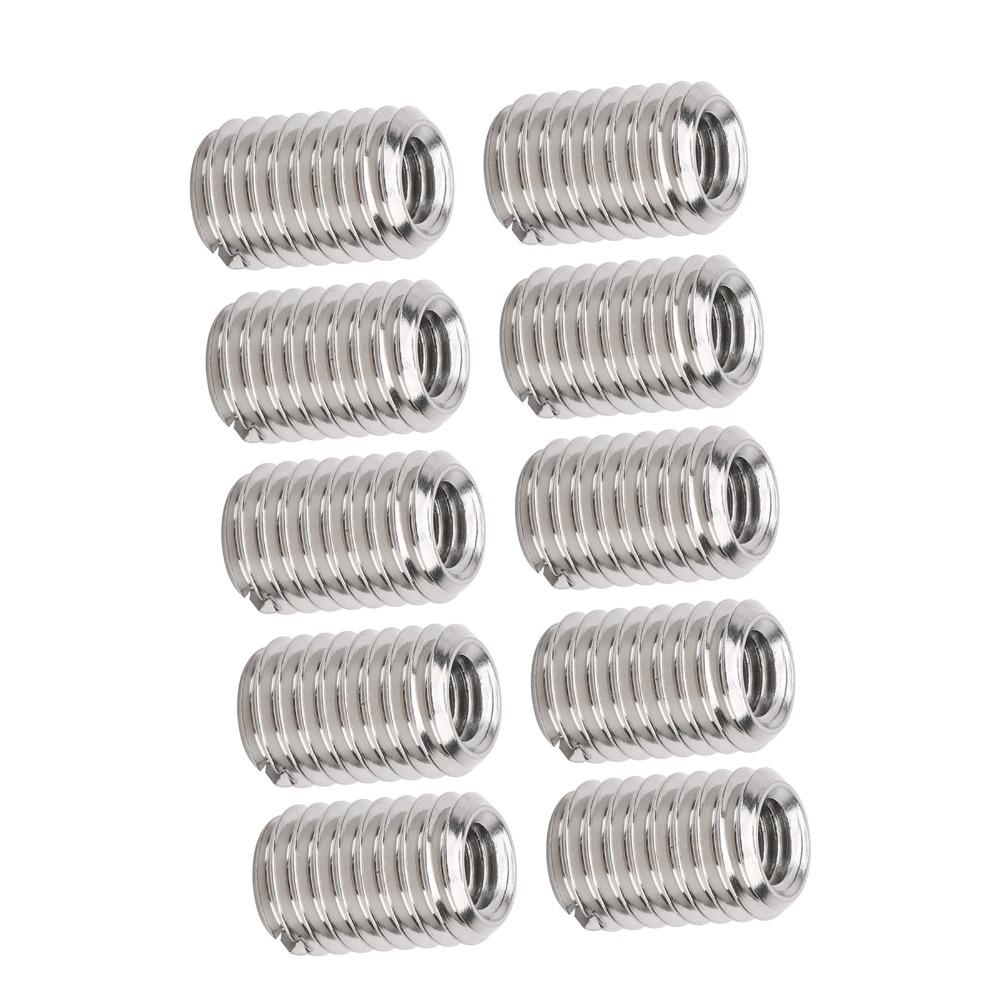 M5 x 0.8mm Pipe Fitting Reducer Adapter Stainless Steel Threaded Insert Sleeve  Repairing