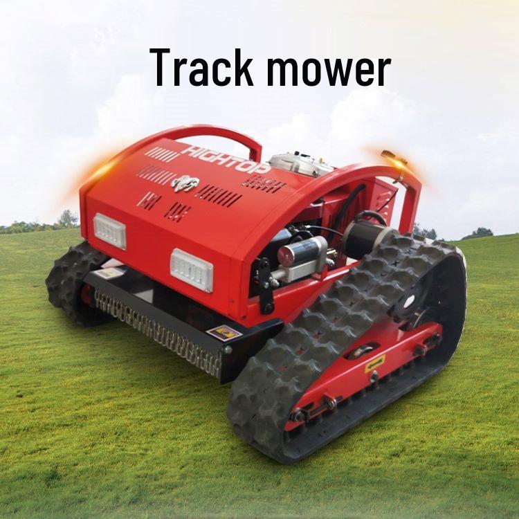 Remote Control Crawler Slope Mower: Four-Stroke Lawn Trimming & Weeding Machine