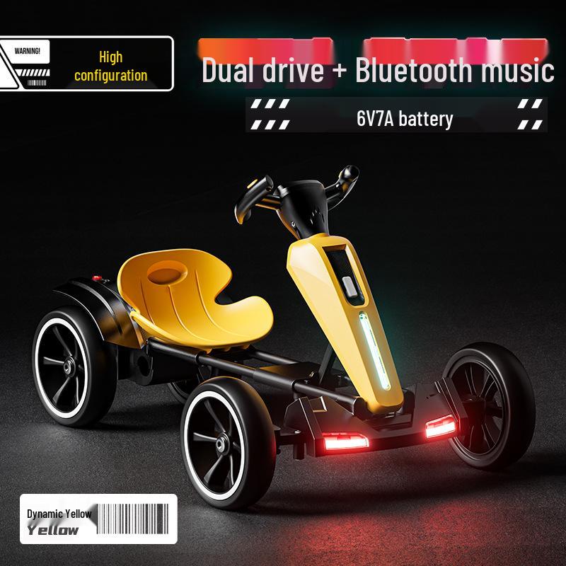 Foldable Children's Electric Go-Kart - Remote Control Car for Boys & Girls