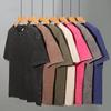 1pcs Pure Cotton Mans Large Size T Shirts Mens Summer Vintage Clothes Washed Tees American Casual Short Sleeve Basic Males Tops
