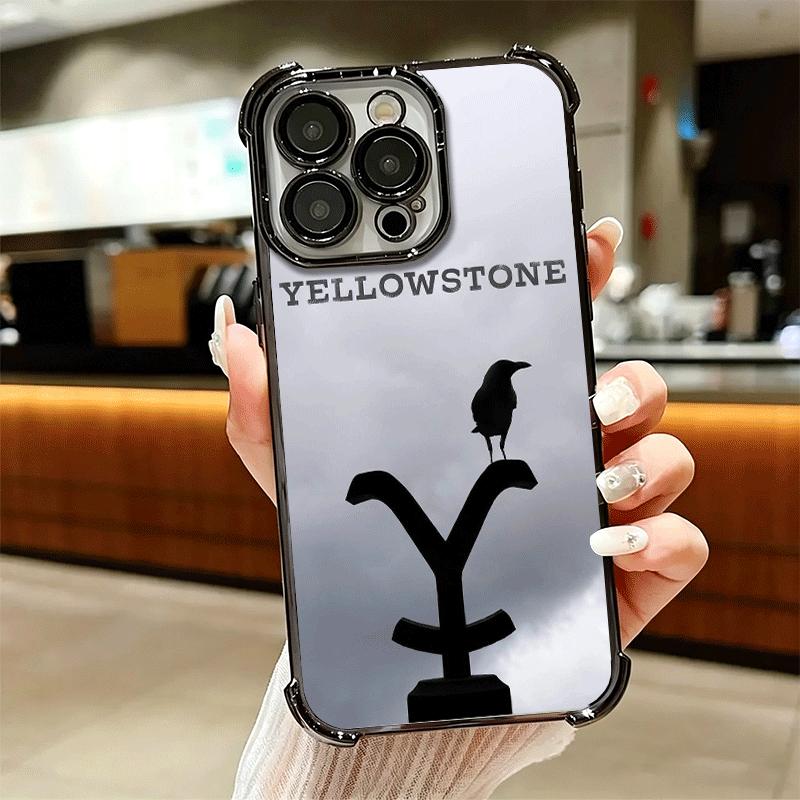Y-Yellowstones TV Soft Phone Case For iPhone 15 16 17 Air 14 Pro Max 16E Plus 13 12 Mini Plating Anti-Fall Fundas