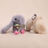 Tulip Lop-Eared Rabbit Doll Pendant Plush Keychain Soft Skin-Friendly Cute Bunny Bag Charm