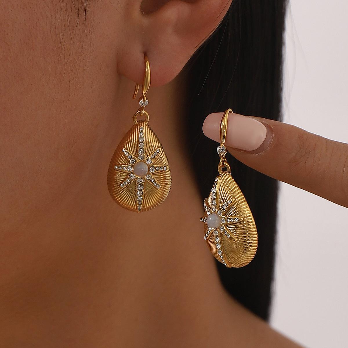 

Модні сережки-краплі для жіночих прикрас білий