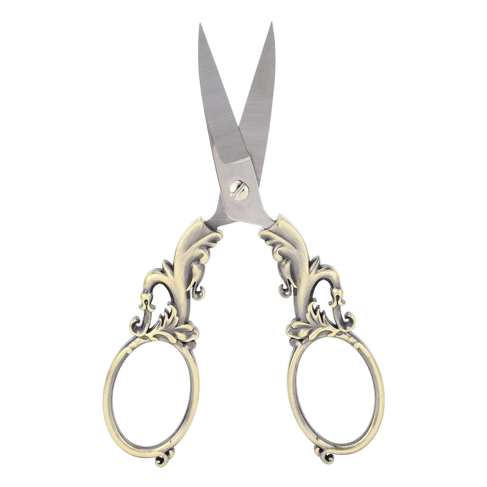 

Ножницы для вышивки маленькие острые винтажные из нержавеющей стали для резки бумаги для вышивки крестом бронзовый