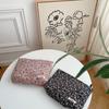 Small Floral Makeup Bag Velvet Lipstick Storage Pouch Retro Style Portable Wash Bag