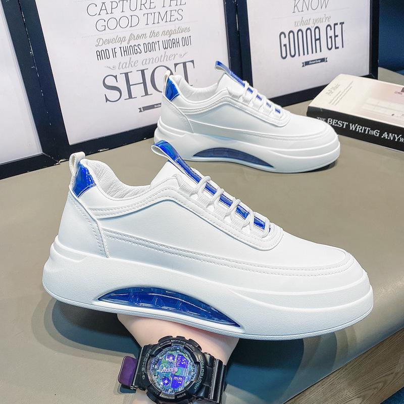 Men's Spring New Trendy Versatile Casual Sports Shoes Men's Thick Soled Lightweight Anti Slip Breathable Trendy Shoes Men