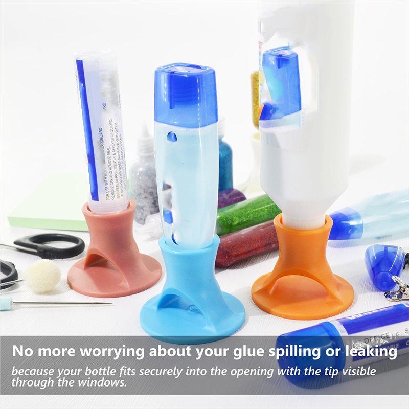 A25F-Craft Glue Holder Organizer Needle Tip Glue Bottle Stand With Base, Liquid Glue Holder For Stable Storage Rack 4Pcs
