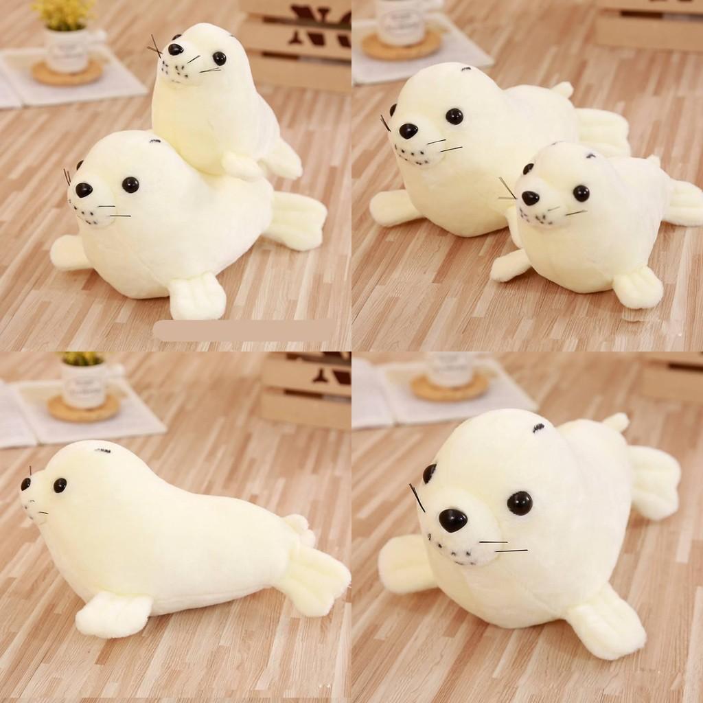White Sea Lion Stuffed Toy Plush Animal Doll Children Sleeping Gift Partner