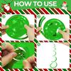 24 PCS Green Hanging Swirl, Sparkle Ceiling Hanging Decorations, Plastic Streamer Party Decorations with Double-Swirls and Single-Swirls for Birthday