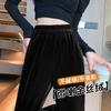 Golden Velvet Wide-leg Pants Women's Spring and Autumn Models New Thin and Drape Flared Pants Small Micro-pull Velvet Pants