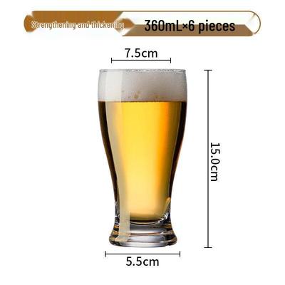 ZISIZ Craft Beer Glasses Set (6-Pack)
