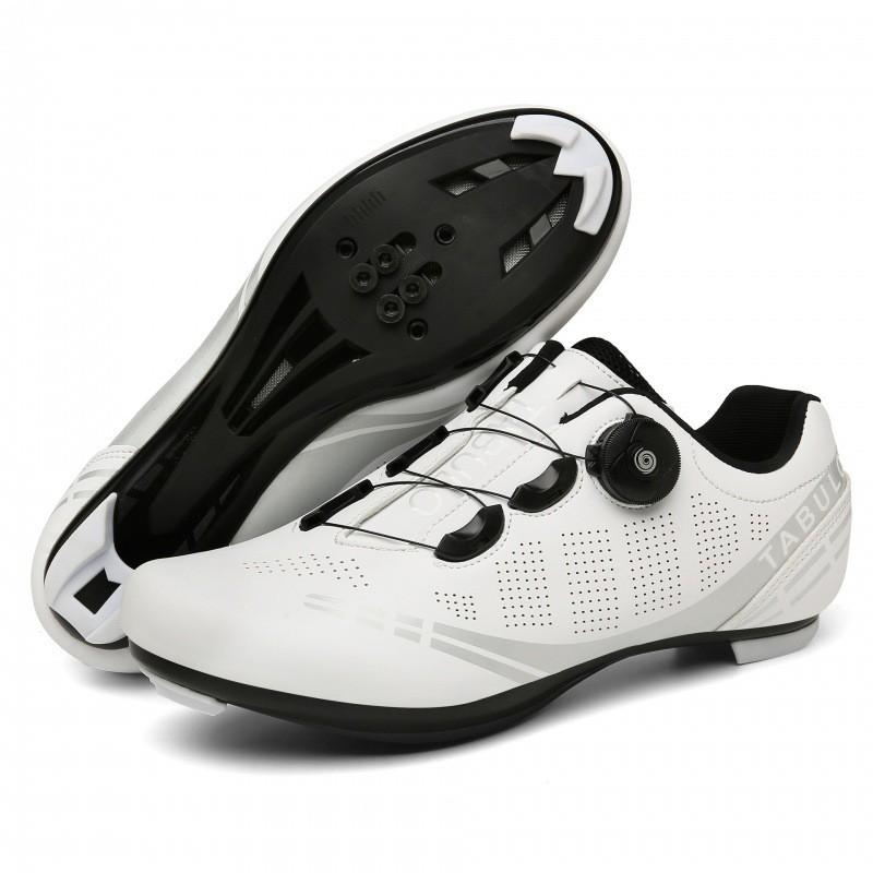 All-Season Mountain Road Cycling Shoes Men Women Breathable Rigid Sole Clipless Compatible