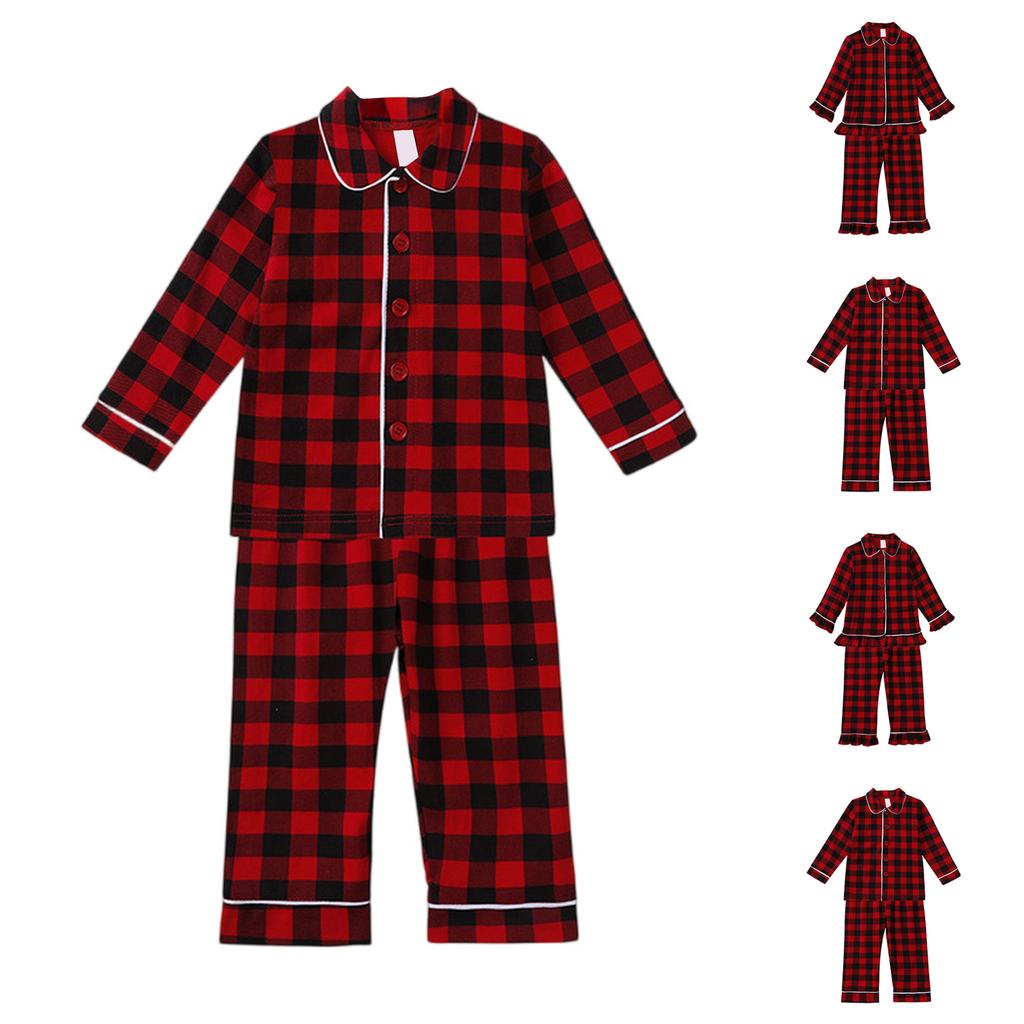 Kids' Pajama Set - Long Sleeve Sleepwear 2-Piece Outfit