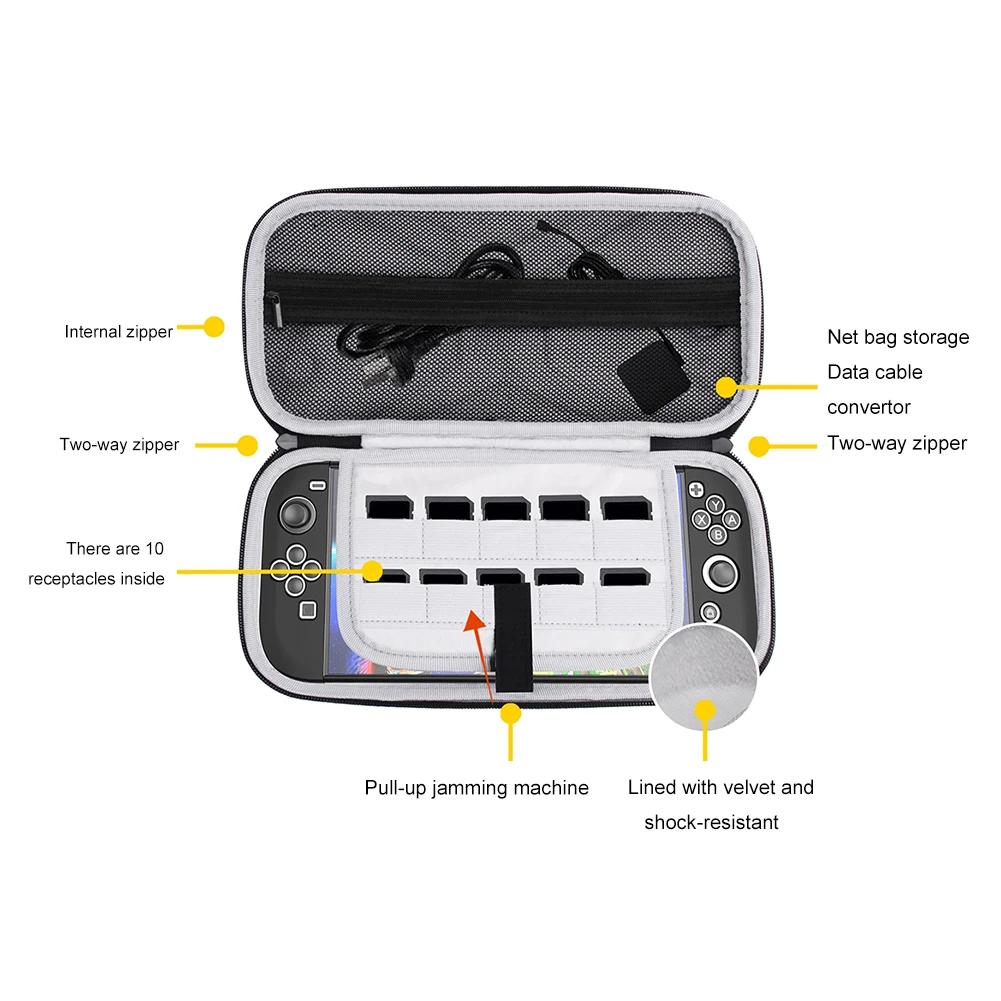 Carrying Case Shockproof Portable Storage Bag Protective Travel Case Organizer Bag for Nintendo for Switch 2 Accessories
