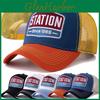 Baseball Station Cap Unisex Classic Letter Pattern Mesh Cap Men And Women Breathable Streetwear Summer Trucker Hat