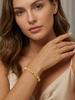 Zircon Stainless Steel Bangle Bracelet for Women, Elegant Stack Hand Wrist Sparkling Crystal Inlay, Non Tarnish Jewelry