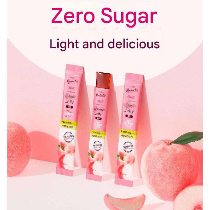 Teazen Kombucha Collagen Jelly (20g × 14 Sticks)  (3 Options)