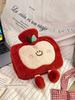 Apple Hot Water Bottle, Refillable, Thick Plush, Large Size, Specifically for Use in Bed, for Warming the Stomach, and Keeping Warm
