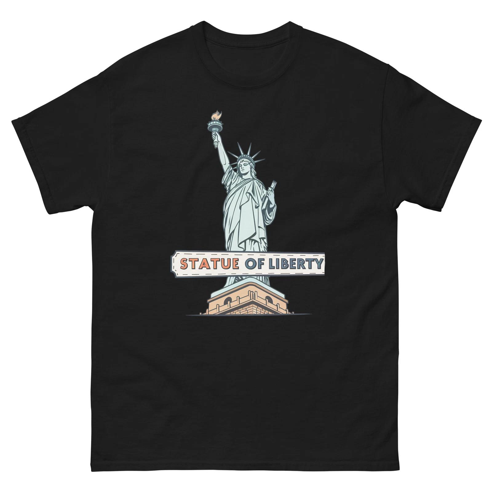 Statue Of Liberty Attraction Landmark Travel T-Shirt M