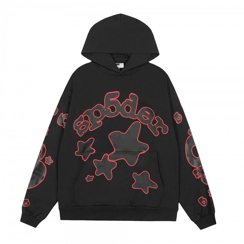 Young Thug Inspired Foam Letter 555555 Hoodie Couple Pink Sweatshirt