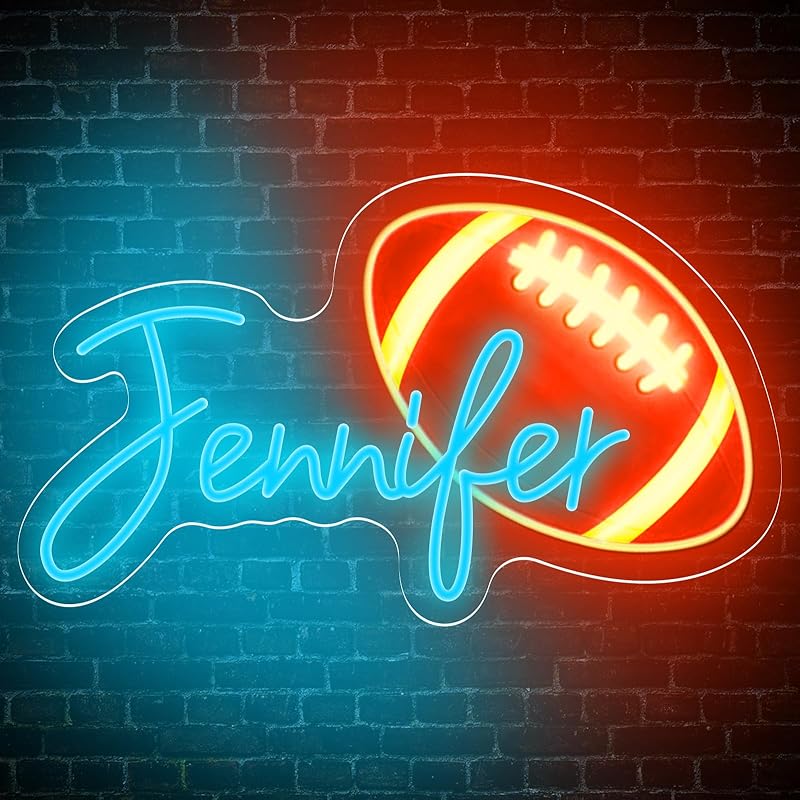 Custom Neon Name Signs Personalized Basketball Neon Sign for Wall Decor Sport Neon Light Up Sign for Bedroom Playroom Party Man Cave Home Decor
