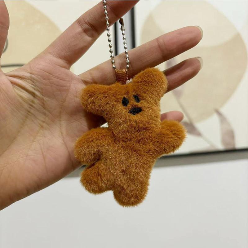 Adorable Plush Teddy Bear Keychain Soft Stuffed Animal Doll Cute Gift